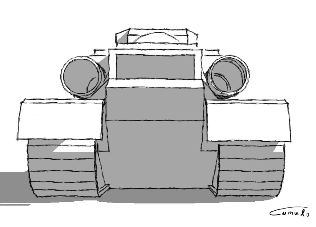 Ru tank sketch by Cumulo